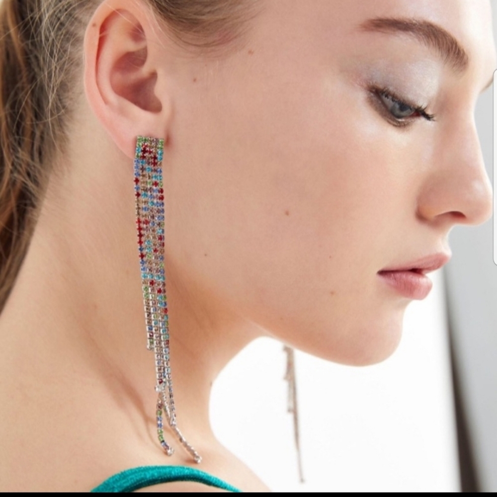 Urban OutfittersWomen's Rhinestone Waterfall Drop